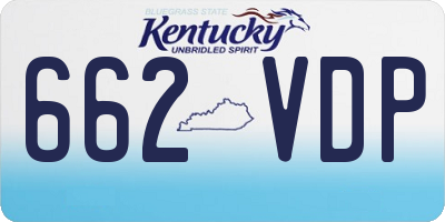 KY license plate 662VDP