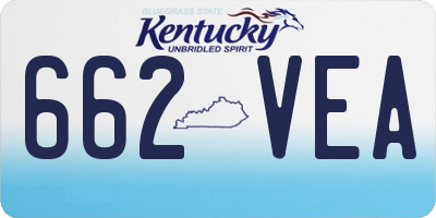 KY license plate 662VEA