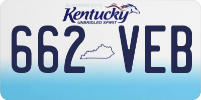 KY license plate 662VEB