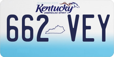 KY license plate 662VEY