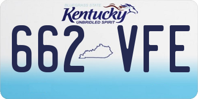 KY license plate 662VFE