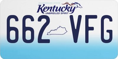 KY license plate 662VFG