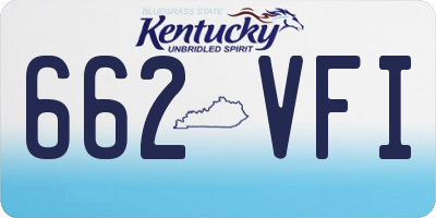KY license plate 662VFI