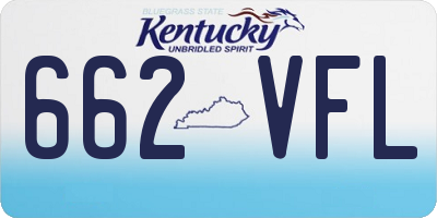 KY license plate 662VFL