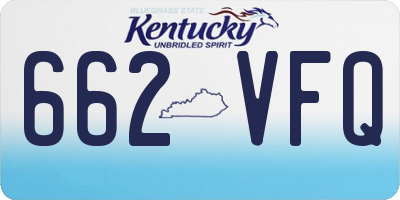 KY license plate 662VFQ
