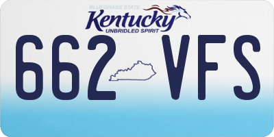 KY license plate 662VFS