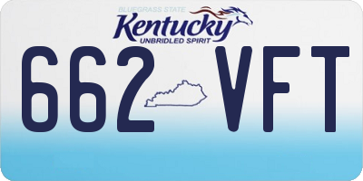 KY license plate 662VFT