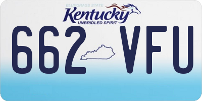 KY license plate 662VFU