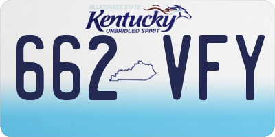 KY license plate 662VFY