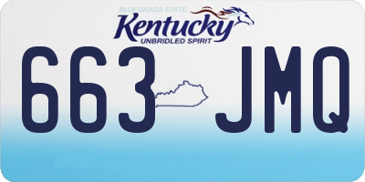 KY license plate 663JMQ