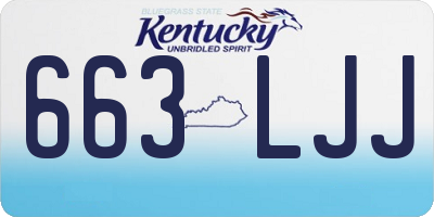 KY license plate 663LJJ