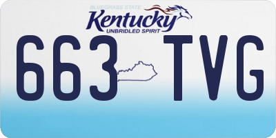 KY license plate 663TVG
