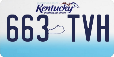 KY license plate 663TVH