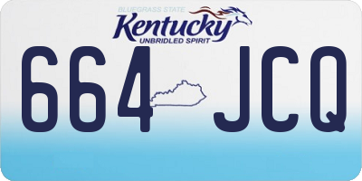 KY license plate 664JCQ