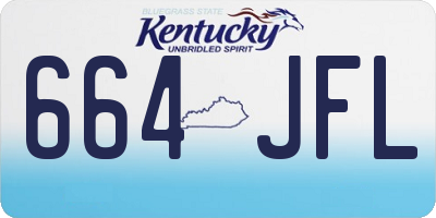 KY license plate 664JFL