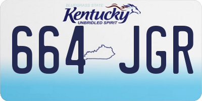 KY license plate 664JGR
