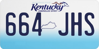 KY license plate 664JHS