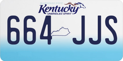 KY license plate 664JJS