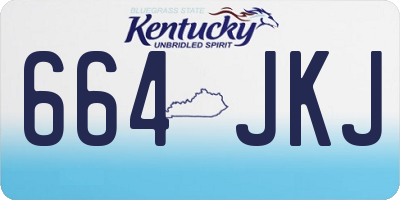 KY license plate 664JKJ