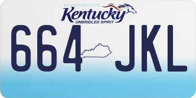 KY license plate 664JKL