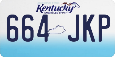 KY license plate 664JKP