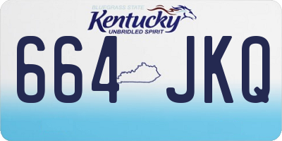 KY license plate 664JKQ