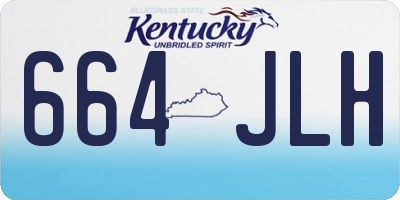 KY license plate 664JLH