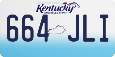 KY license plate 664JLI