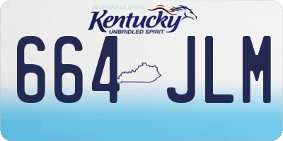 KY license plate 664JLM