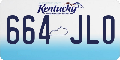 KY license plate 664JLO