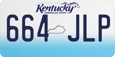 KY license plate 664JLP