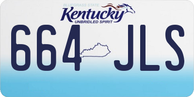 KY license plate 664JLS
