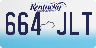 KY license plate 664JLT