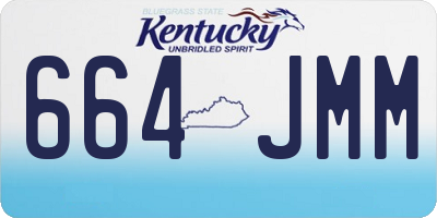 KY license plate 664JMM