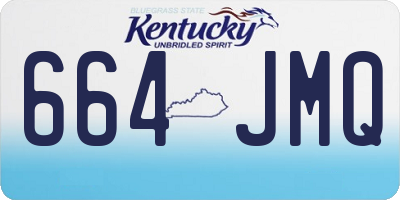 KY license plate 664JMQ