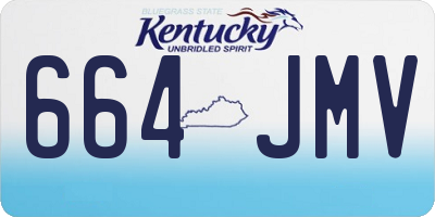KY license plate 664JMV