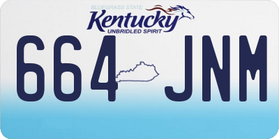 KY license plate 664JNM
