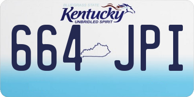 KY license plate 664JPI