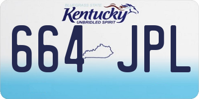 KY license plate 664JPL