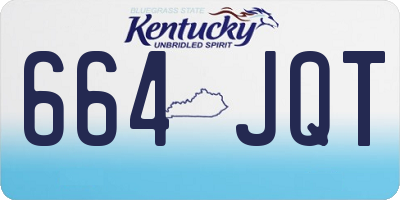 KY license plate 664JQT