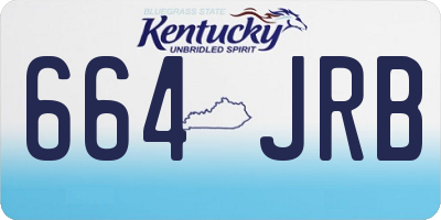 KY license plate 664JRB