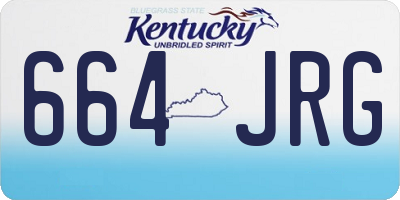 KY license plate 664JRG