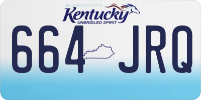 KY license plate 664JRQ