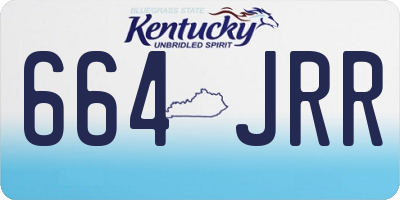 KY license plate 664JRR