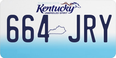 KY license plate 664JRY