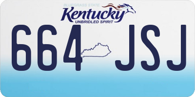 KY license plate 664JSJ