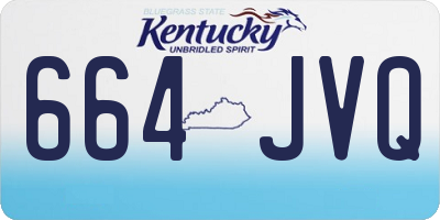 KY license plate 664JVQ