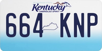 KY license plate 664KNP