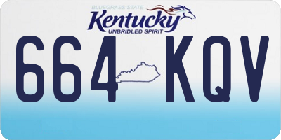 KY license plate 664KQV