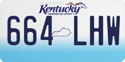 KY license plate 664LHW